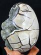 Septarian Dragon Egg Geode With Calcite Crystals #33497-3